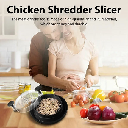 1PCS Chicken Shredder Tool Meat Breast Shredding Separation Mincing Grinder Machine With Lid For Shredding Chicken Pork Beef