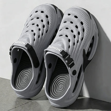 Outdoor Beach Thick Bottom Sandals Men 2026 Summer Eva Soft Sole Platform Clogs Men Comfortable Non Slip Sport Sandals Couple