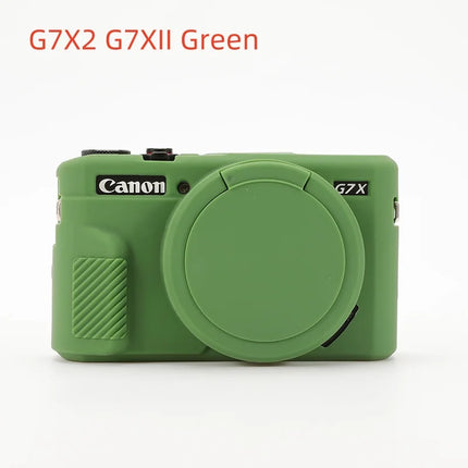 Camera Soft Silicone Skin Cover For Canon G7XII G7X2 G7X Mark 2 G7X3 Body Rubber Case Bag For G7 X Mark III With Lens Protector