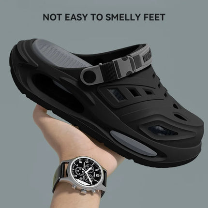 Men's Summer Arch-Support Perforated Sandals, Comfortable Outdoor Casual Slides for Daily Walking