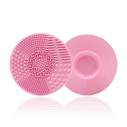 Silicone Makeup Brush Cleaner Folding Powder Puff Cleaning Bowl Eyeshadow Brushes Washing Soft Mat Beauty Tools Scrubber Box