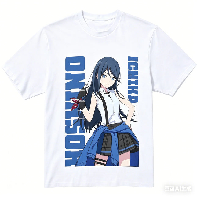 Project Sekai Colorful Stage Baumwoll-T-Shirt Persönlichkeit Kleidung Neues Modell Anime T-Shirt Ganzjahreskleidung Streetwear Oversized
