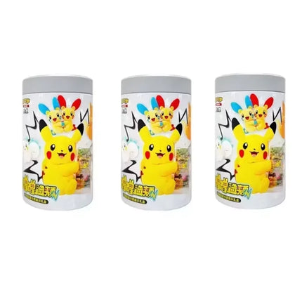 100% Official Collectible Trading Card Game PTCG Pikachu Cheek Rubbing Plush Toy Card Display Gift Blind Box Surprise Box Gifts
