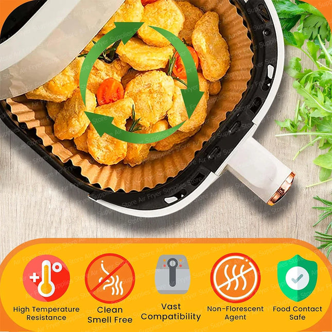 Air Fryer Baking Paper Square Air Fryer Parchment Paper Liners for Ninja/Cosori/Instant Pot 3-12L - product image 2