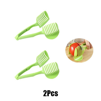 Stainless Steel Kitchen Handheld Orange Lemon Slicer Tomato Cutting Clip Fruit Slicer Onion Slicer Kitchenitem - product imag