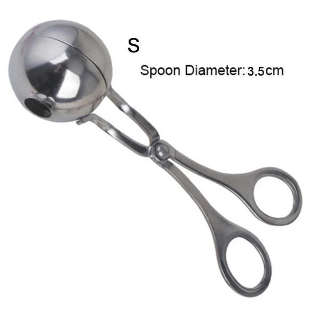 Meat Ball Maker Tool Stainless Steel Clip Round Rice Ball Shaper Spoon Meatball Making Mold Non Stick Stuffed - product image