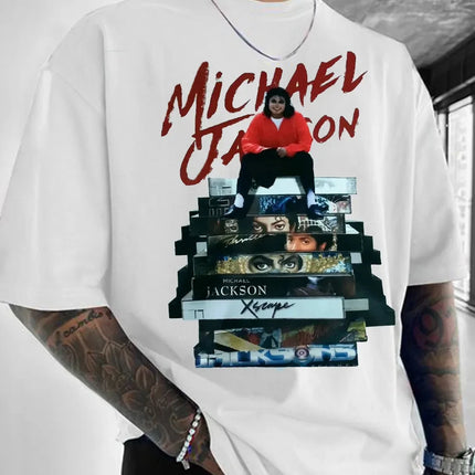 2026 Michael Jackson Graphic Tshirt Mens Womens Cotton Tees Ummer Casual Short Sleeve Round Neck Clothing Loose Tops Trend