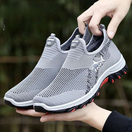 Men's Summer Mesh Shoes Breathable Lightweight Casual Sneakers Outdoor Walking Hiking Footwear 2026 New