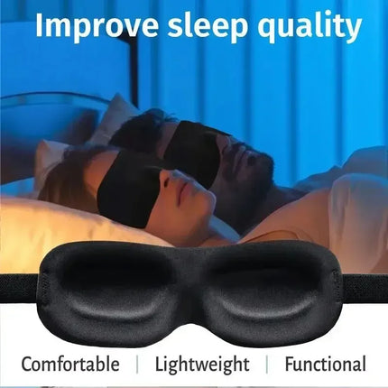 Sleeping Mask Cover Slaapmasker Blockout Eye Comfort Blindfold Concave Light with Women Men Office Use Aid Eye Travel