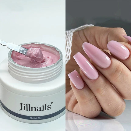 Jillnails Jelly Gel Nails Builder UV Gel 50g for Nail Extension Hard Soft Cream UV Led 50ml