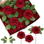 dye red / 25PCS no box leaves