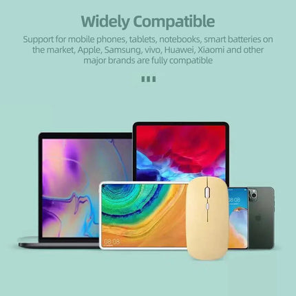 Silent Bluetooth-compatible Mouse Computer Laptop Optical Mouse Wireless for iPad Samsung Tablet Universal Mice Noiseless