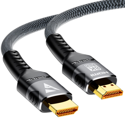 8K HDMI Cable 2.1 48Gbps High Speed HDMI Braided Cord-4K@120Hz 8K@60Hz, DTS:X, HDCP 2.2 & 2.3, HDR 10 for - product image fro