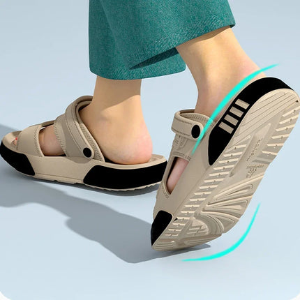 2026 Men Slippers Summer EVA Soft-soled Platform Slides Sandals Indoor Outdoor Walking Beach Shoes Flip Flops Mens Home Shoes