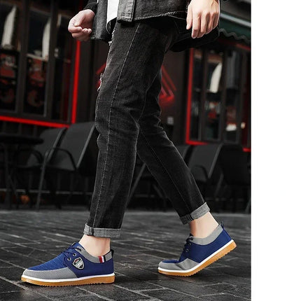 Best Selling Men's casual shoes Vulcanized Work loafers Mesh Lightweight Man sports shoes Canvas Shoes for Men
