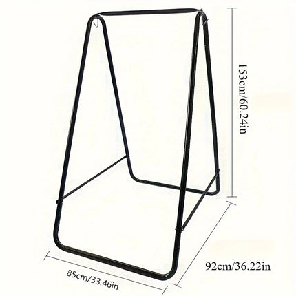 Free-Standing Hanging Chair Set with Metal Stand, Capacity Indoor/Outdoor Swing Chair, Portable Hammock Chair for Patio/Garden