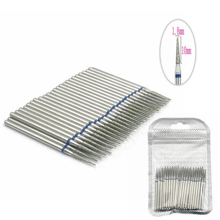 50pcs Diamond Nail Drill Cuticle Clean Bit Set Manicure Electric Cutter Bits Accessories Dead Skin Remove Tool