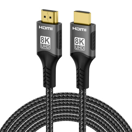 8K HDMI Cable 2.1 48Gbps High Speed HDMI Braided Cord-4K@120Hz 8K@60Hz, DTS:X, HDCP 2.2 & 2.3, HDR 10 for - product image fro