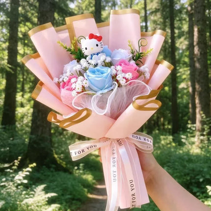 Sanrio Hello Kitty Flower Bouquet - artificial flowers for birthday (photo 8 of 13)