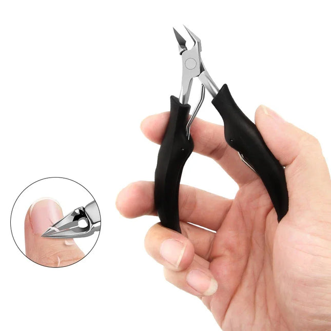 Scharfe Zehennagel-Einwachsschere Nagelhautzange Nagelknipser Kantenschneider Schere Nagelzange Werkzeug Hornhautentferner Pediküre Maniküre Werkzeuge