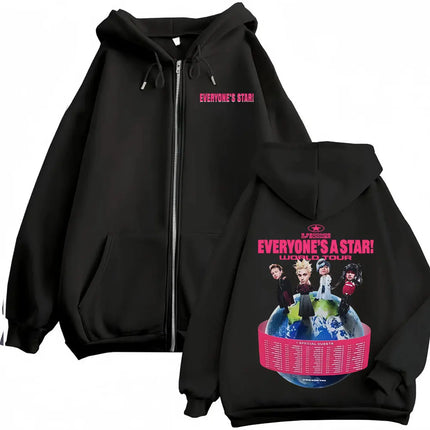 2026 5 Seconds of Summer Everyone's A Star World Tour Zip Up Hoodies Men Women Harajuku Hip Hop Gothic Jacket Sweatshirt Hoodie