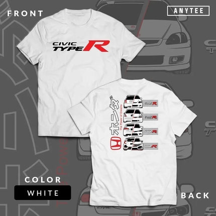 Honda Civic Type R Men's T-shirt JDM Japanese Performance Car Print Soft Cotton 2026 Summer Casual Street Style T-shirt