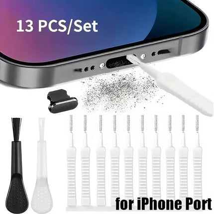 Mobile Phone Speaker Charging Port Cleaning Set Dust Plug for iPhone 16 15 14 Earphones Clean Kit Brush for - product image f
