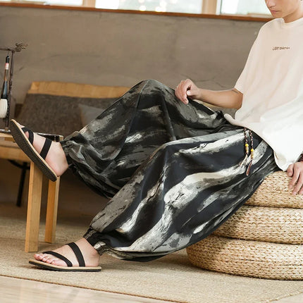 2024 Spring Men New Wide-leg Pants Male Vintage Casual Jogging Pants Male Oversize Loose Harem Pants Women Trousers 5XL