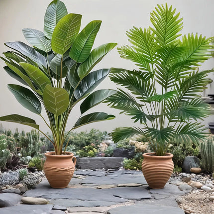 2-Piece Artificial Palm and Banana Tree Set - image 4