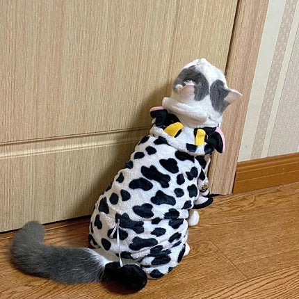 Pet Dog Clothes Soft Warm Fleece Dogs Jumpsuits Pet Clothing for Small Dogs Puppy Cats Hoodies Chihuahua Yorkshire Costume Coats