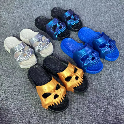 Halloween Platform Skull Platform Slipper Demon Home Cloud Summer Beach Sandal Slides Flip Flops - product view 2