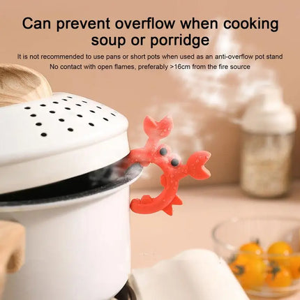 Utensil Rest Crab Shaped Silicone Utensil Rest Countertop Ladle Holder Anti-Overflow Stove Top Spatula Holder - product image