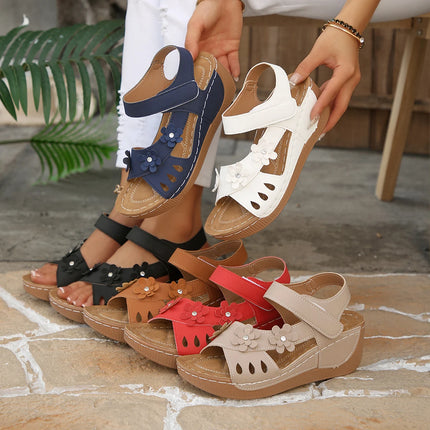 Hot Selling Summer Women Wedge Shoes Orthopedic Sandals Ladies Shoes Comfort Sandalias Mujer Plus Size Lightweight Beach Sandals
