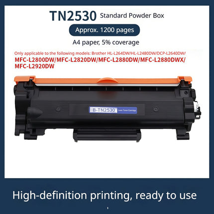 TN-2530XL Toner Cartridge Compatible for Brother HL-L2400DW L2460DW MFC-L2800DW | High Yield 3000 Pages Black Toner + DR-2530 Dr