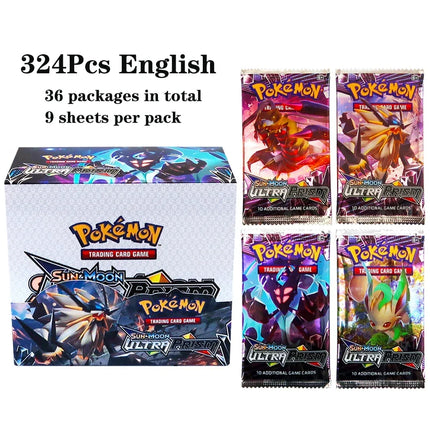 324Pcs/box Pokemon TCG Sun & Moom Unbroken Bonds 36 Pack Pokemon Cards Collecting Toys Pokmeon Card Game Board Game JOURNEY