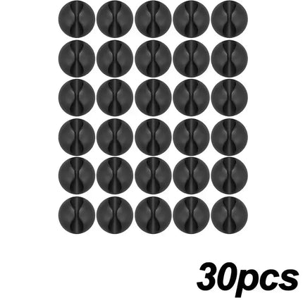 5/50Pcs Mini Cable Winder Organizer USB Charging Cable Clips Desk Tidy Organiser Wire Cord Holder Protectors In Home Office Car