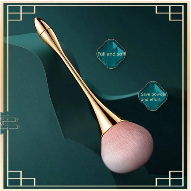 Xiaomanyao Loose Powder Brush, Fluffy Soft-Bristled Blush Brush, Setting Powder Beauty Tool