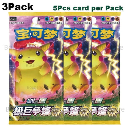 Original Pokemon Card Anime Game Simplified Chinese PTCG Sun&Moon Sword&Shield All Series Cards Booster Packs Toys Children Gift