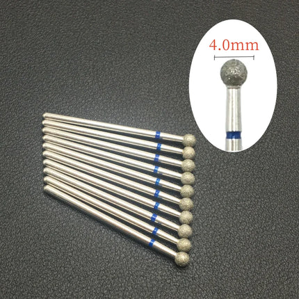10 Piece Nail Milling Cutter Set Diamond Electric Nail Enhancement Drill Nail Drill Corner Cleaning Drill Burr Accessories Tool