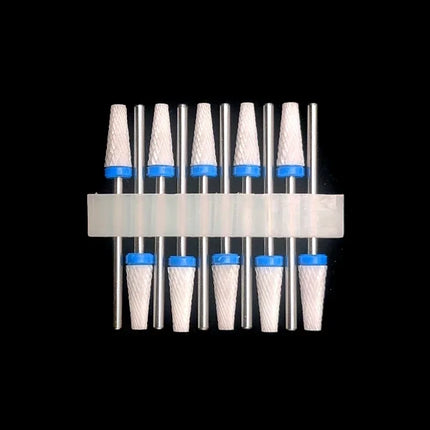 10 Ceramic Drill Bits, Milling Cutters, Rotating Nail Polish Grinding Machine Accessories, Overflow Removal Tool Accessories