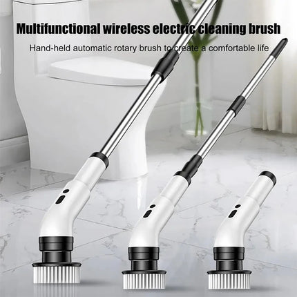 Electric Cleaning Brush Multi Function Handheld Wireless Kitchen Floor Washing Pool Bathroom Scrubber