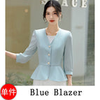 Blue Blazer / 5XL / China Mainland
