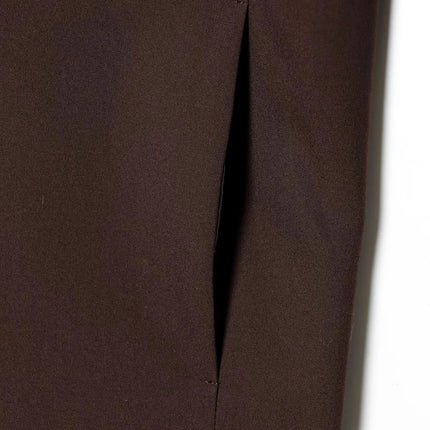 KONDALA Women Office Lady Casual Chic Brown Blazer Suit Long Sleeve Blazer Zipper Half Pants Fashion 2026 Spring Summer Suit