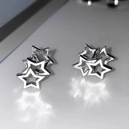 VENTFILLE 925 Sterling Silver Black Agate Rotund Earrings For Women Girl Originality Design Korean Jewelry Party Gifts Dropship