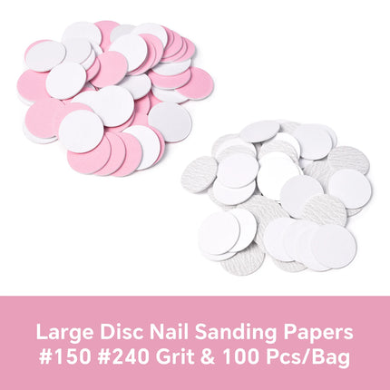Dead Skin Replaceable Sanding Paper Set for Manicure Pedicure With Metal Disc Nail Drill Bit Calluses Removal Foot Care Tool Acc