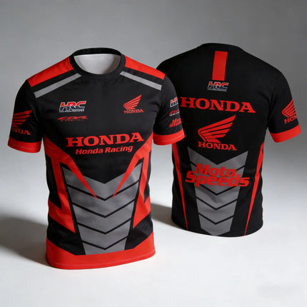 2026 Summer Hot Selling Honda Moto Speeds Short Sleeve Racing Team Product Men's T-shirt Racing Sports Casual Short Sleeve