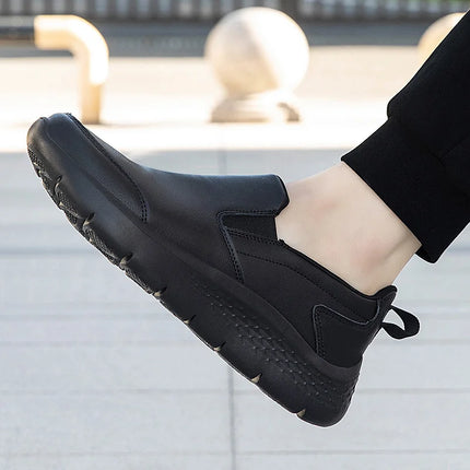 Autumn Soft Genuine Leather Men Shoes Soft Soled Casual Flat Women Outdoor Walking Comfort Fashion Soft Leather Shoes Loafers 48