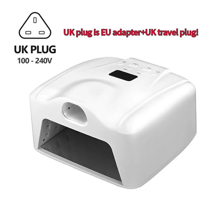 Dual-use UV LED Nail Dryer Smart Auto Sensor Nail Lamp Fast Curing Gel Drying Light Manicure Pedicure Lamp for Home Salon Tool