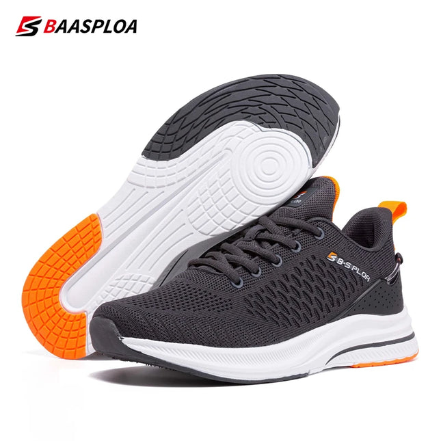 Baasploa Lightweight Running Shoes For Men Comfort Men's Designer Mesh Casual Sneakers Lace-Up Male - view 2