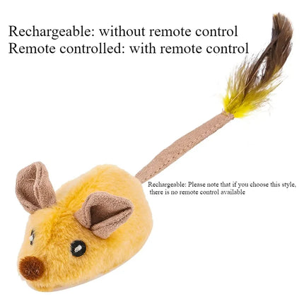 Simulated Little Mouse and Cat Self Entertainment Cat Teasing Tool and Dog Home Sports Toy Touch Sensing Intelligent Electric